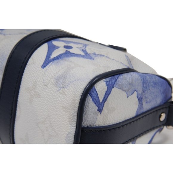 Louis Vuitton Keepall Bandouliere XS Duffle Bag Blue Watercolor M45761 - Picture 12 of 16